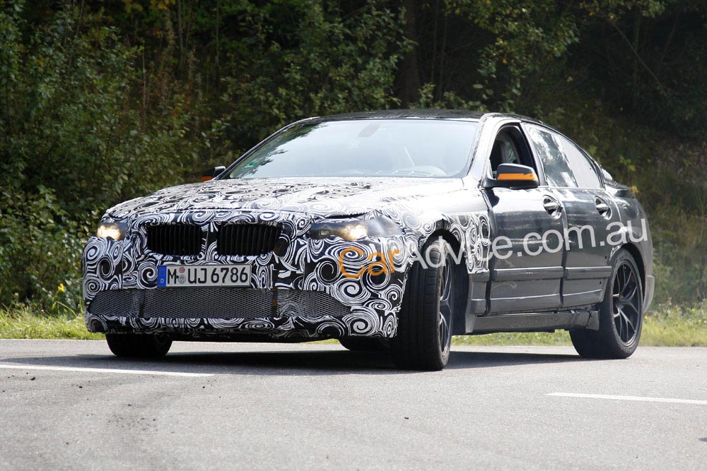 Again BMW M5 F10 has been caught testing As you can see the camouflage is 