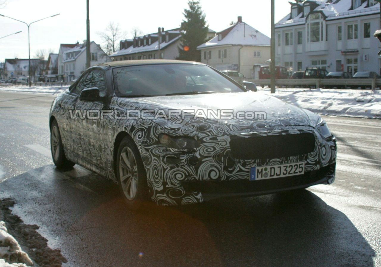 Spy photos with BMW 6 Series Cabrio