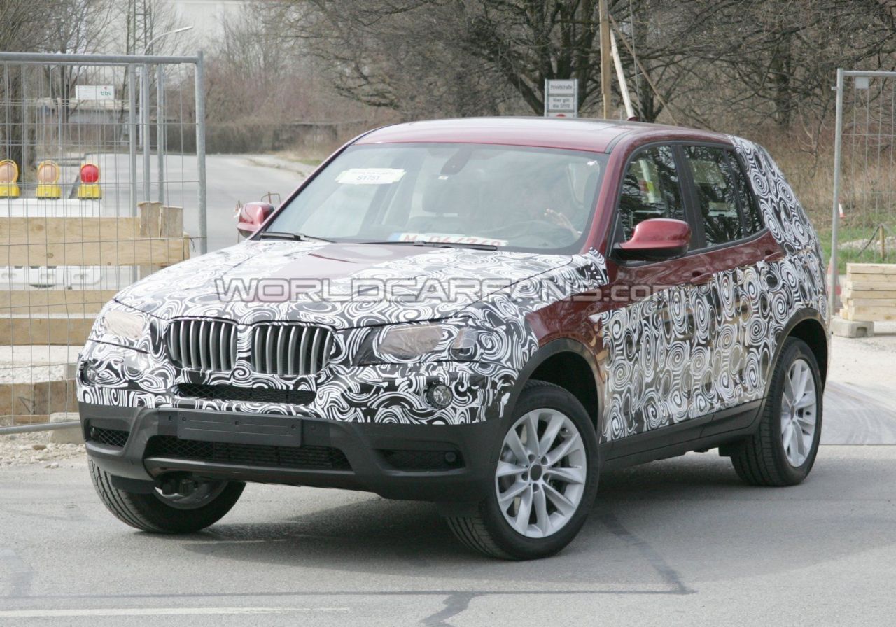 Spy photos with the 2011 BMW X3 with further details