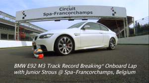 BMW E92 M3 at Spa Francorchamps track