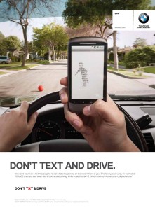 BMW "Don't Text and Drive" Campaign