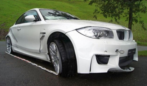 BMW 1 Series M Coupe crashed