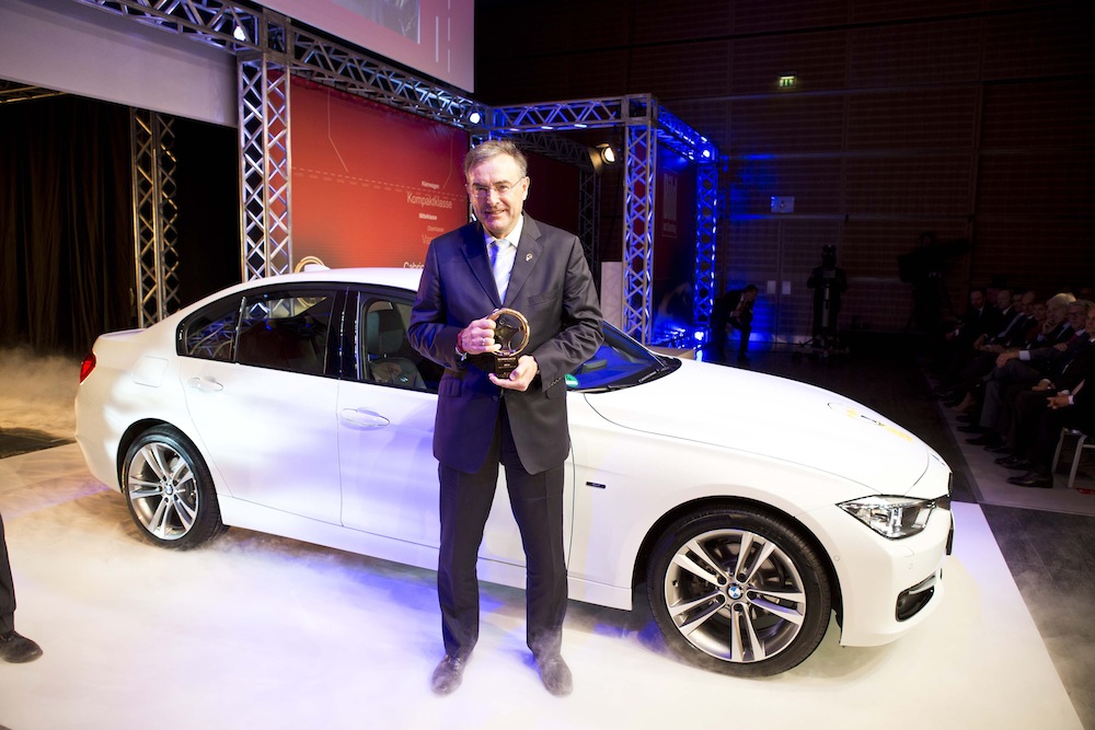 BMW 3 Series (F30) gets the 2012 Golden Steering Wheel Award yet again