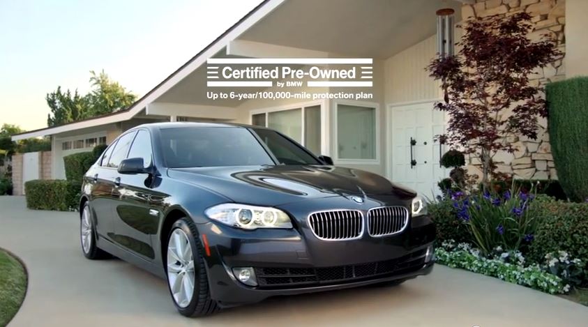Certified pre-owned BMWs advertisement