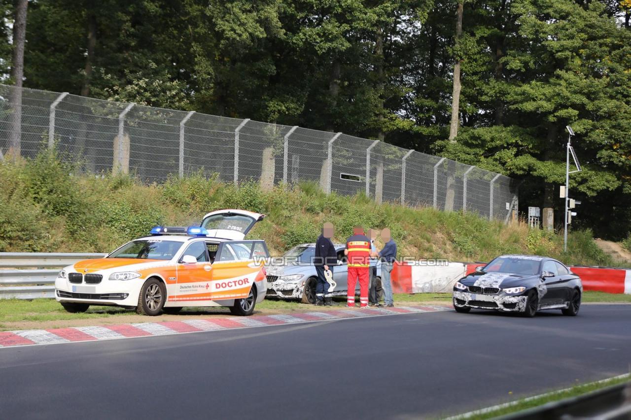 2014 BMW M3 Sedan crashes on Nurburgring