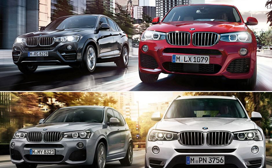 BMW X4 and X3 Compared in Shots