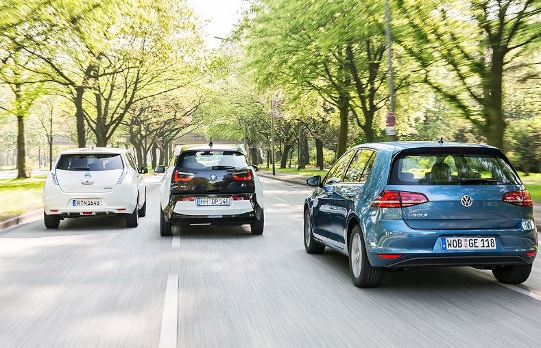 BMW i3 vs. Nissan Leaf vs. VW e-Golf