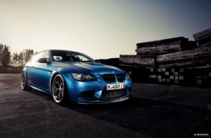 BMW M3 Individual Monte Carlo Blue on MORR Wheels