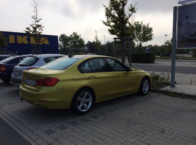 F30 BMW 3-Series in Austin Yellow
