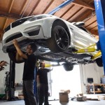 Mineral White BMW M4 with M Performance Aero Package
