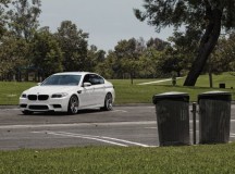 F10 BMW M5 Alpine White with MORR Wheels