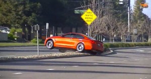 BMW M4 Sakhir Orange Crash