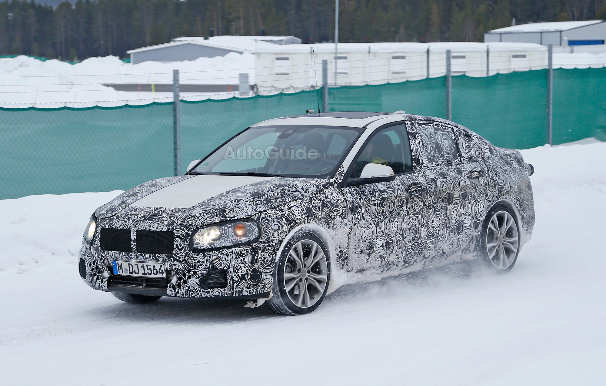 2016 BMW 1-Series sedan caught during tests