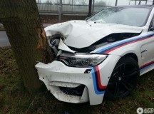 Alpine White BMW M4 Car Crash