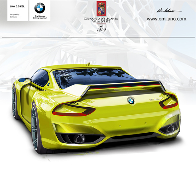 BMW 3.0 CSL Hommage Rendering 