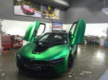 Matte Green Chrome BMW i8 by Impressive Wrap Hong Kong