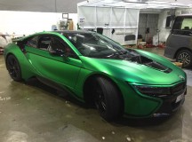 Matte Green Chrome BMW i8 by Impressive Wrap Hong Kong