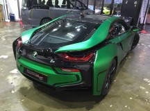 Matte Green Chrome BMW i8 by Impressive Wrap Hong Kong