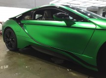 Matte Green Chrome BMW i8 by Impressive Wrap Hong Kong
