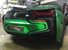 Matte Green Chrome BMW i8 by Impressive Wrap Hong Kong