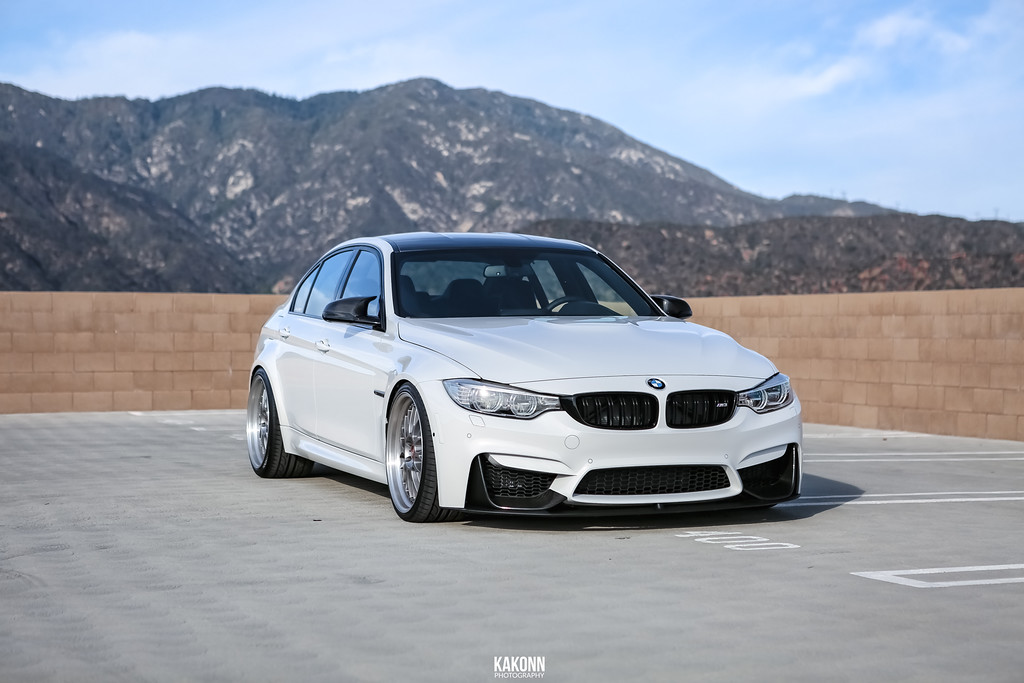 Alpine White F80 BMW M3 Pops-up in Photo Session