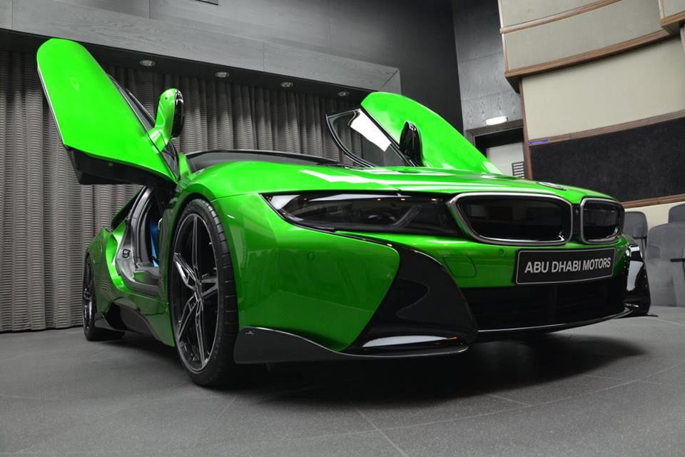 Lava Green BMW i8 Arrives in Abu Dhabi