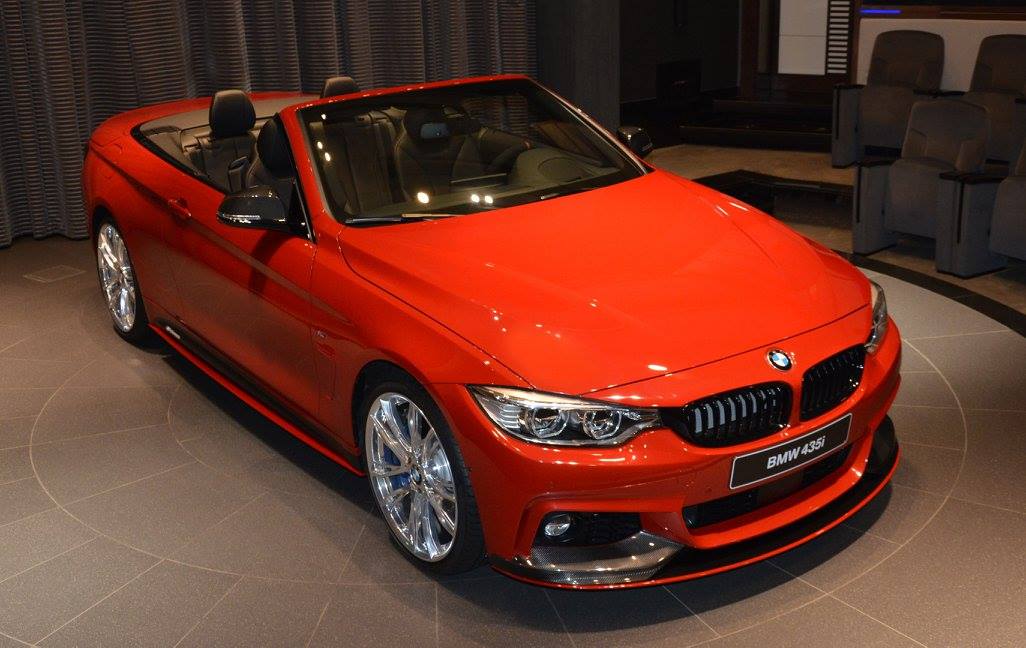 BMW 435i Cabriolet Tweaked with Akrapovic Evolution Exhaust System Gets Abu Dhabi Display