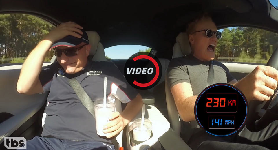 Video: Conan O`Brien Driver BMW i8 on Autobahn
