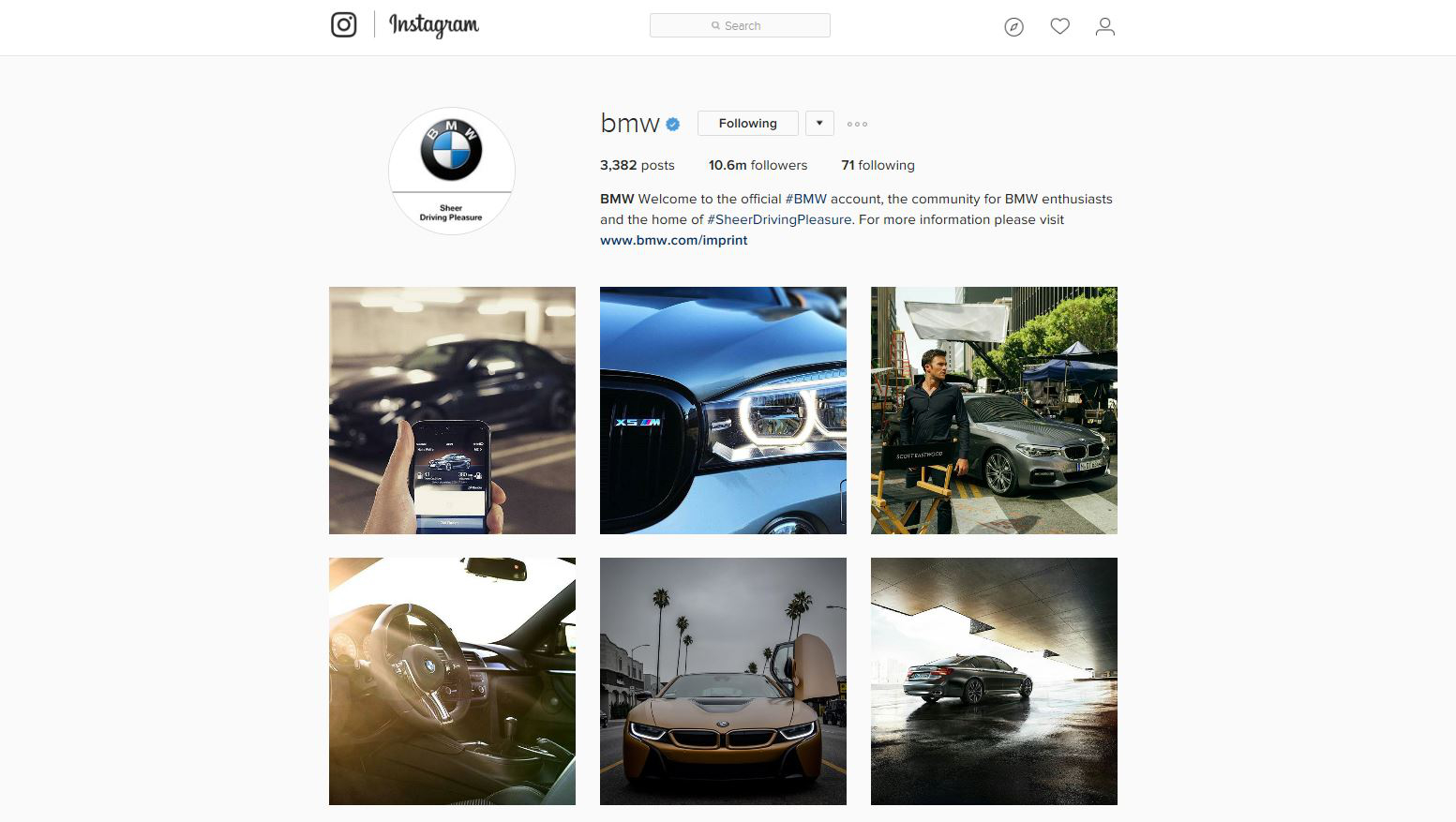 BMW`s Instagram Channel Has Reached More than 10 Million Followers