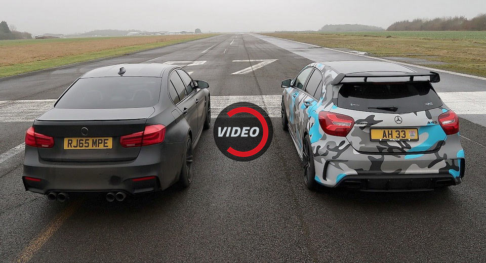 Drag Race: BMW M3 vs Mercedes-AMG A45