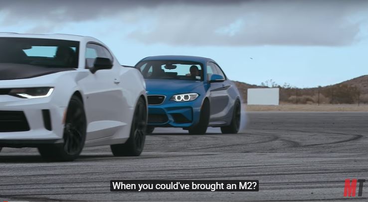 Video – MotorTrend Puts Head-to-Head BMW M2 Coupe vs. Chevy Camaro 1LE