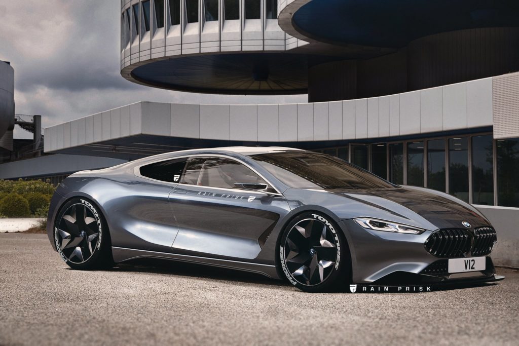 BMW 8 Series Rendered as V12 Supercar