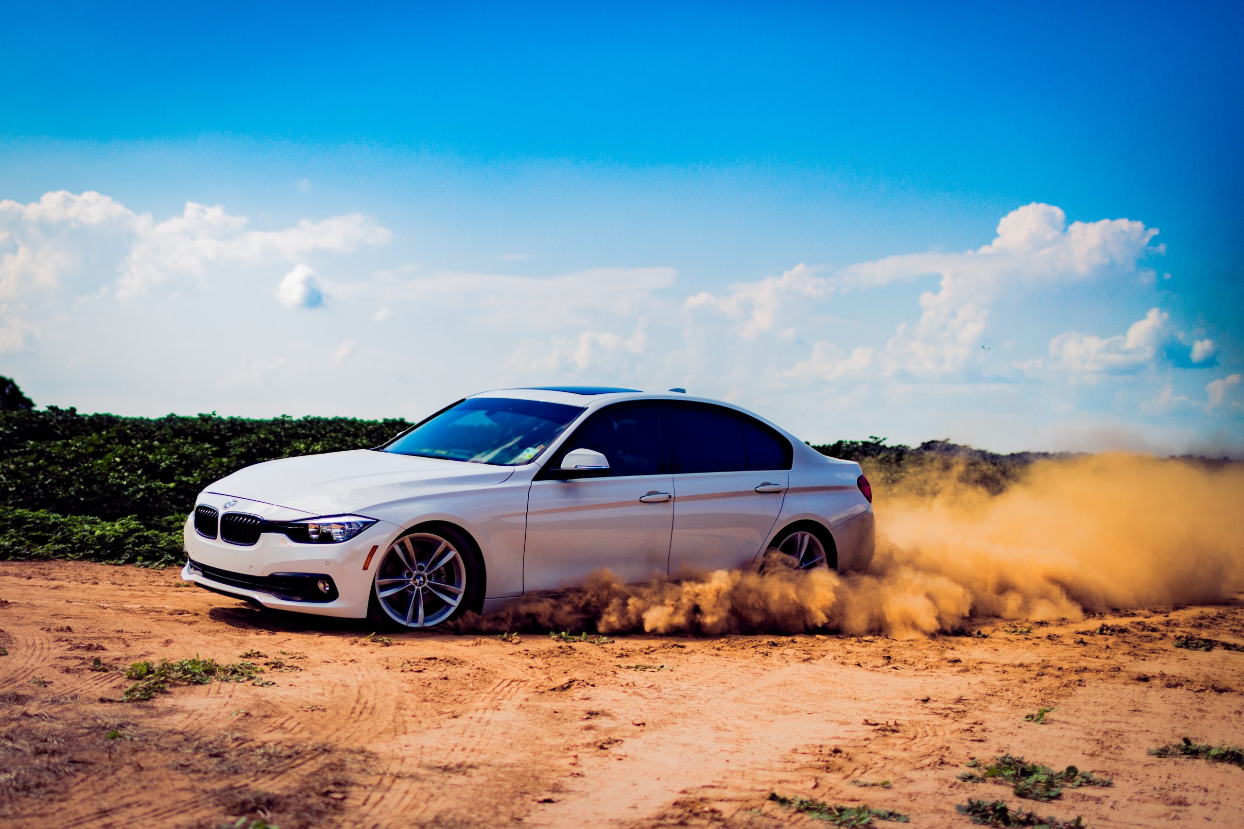 BMW Drifting in the sand