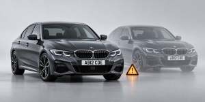 BMW clone with matching plates